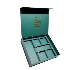 OEM Ivory Kraft <b>Paper</b> Gift Box Recyclable Rigid Cardboard with UV Handmade Stamping Embossing Flap Open Design Matt Lamination - Product Image 1