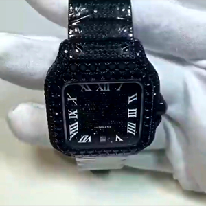 High Quality Fully Iced Out Diamond <b>Watch</b> For <b>Men</b>, Hip Hop Wrist <b>Watch</b>, Bust Down Luxury <b>Men's</b> Quartz <b>Watch</b> Moissanite - Product Image 4