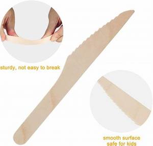 Precio barato cuchillo de madera ecológico degradable cuchillo de madera biodegradable desechable - Product Image 3