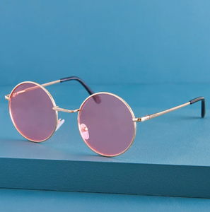 Khuyến mại hợp thời trang kim loại khung Kính mát vòng ống kính với UV400 bảo vệ tùy chỉnh màu sắc Unisex thiết kế - Product Image 3