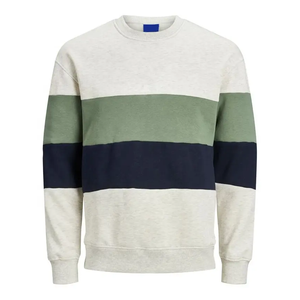 Automne qualité classique hommes décontracté sweat Streetwear Logo personnalisé impression numérique Polyester/coton matériel teint uni - Product Image 1