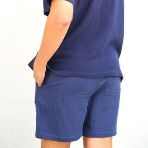 High Street Style 100% Cotton Men Casual Shorts-Color sólido liso Transpirable y ecológico Tallas personalizables - Product Image 4