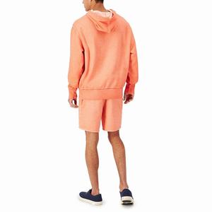 เซ็ตกางเกงขาสั้นแบบมีฮู้ดสำหรับผู้ชายชุดกางเกงขาสั้นผ้าโพลีเอสเตอร์ผ้าฝ้าย - Product Image 3