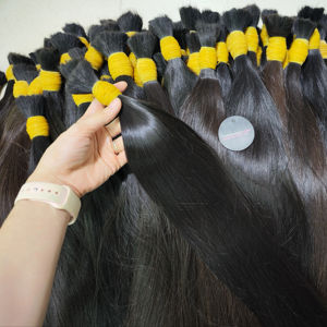 2024 Venta caliente de alta calidad vietnamita Remy extensiones de cabello a granel 100% cabello crudo cutícula completa recta al por mayor para cabello fino - Product Image 5