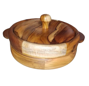 Top Designer Casseroles En Bois Alimentaire Pot Chaud Meilleure Vente Haute Qualité Casserole En Bois Pot Top Vente - Product Image 1