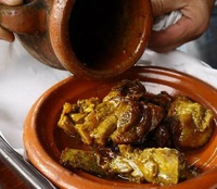 Tajine marocain fait main, émaillé à Marrakech, en céramique, certifié CEE, couleur personnalisable, pour la cuisson, ensembles de vaisselle marocaine