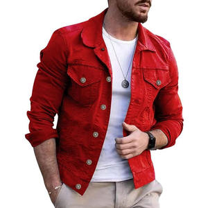 Jeans noirs en gros Denim homme vestes de haute qualité vestes délavé à l'acide surdimensionné Jean veste pour hommes conception Denim vêtements réguliers - Product Image 6