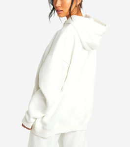 Sudaderas con capucha de invierno de hombros caídos, personalizadas, a precio asequible, de color liso, transpirables, estilo urbano para mujer, ¡las más vendidas! - Product Image 2