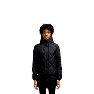 Veste matelassée personnalisable de haute qualité, imperméable, respirante, écologique, en nylon, avec capuche et doublure en fausse fourrure, décontractée - Product Image 1