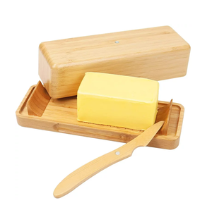 Boîte à beurre au fromage en bois fait main indien cuisine boîte à beurre rectangulaire design fantaisie avec couvercle produit de meilleure qualité - Product Image 4
