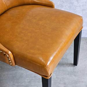 Traditional/Midcentury Tufted <b>Dining</b> <b>Chair</b> with Solid Wood Legs & PU Leather Upholstery (GA68028) - Product Image 4