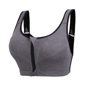 Sujetadores deportivos elásticos de nivel 4 Profesional para mujer, ropa interior ajustable con cremallera de secado rápido, chaleco transpirable para correr, gimnasio, bolsa deportiva - Product Image 6