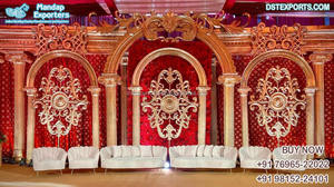 Escenario de boda indio de estilo abierto, decoración de escenario abierto, FRP, FRP, Maharani - Product Image 3