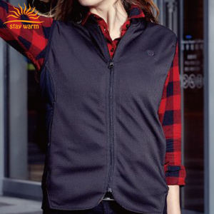 การออกแบบที่กําหนดเอง Unisex น้ําหนักเบา 5v USB ชาร์จเสื้อกั๊กความร้อนไฟฟ้าพร้อมนวัตกรรมซับในซิลเวอร์ไอออน - Product Image 5