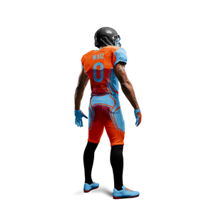 เสื้อเจอร์ซีย์เย็บตะเข็บ2025สำหรับเยาวชนผู้ใหญ่ชุดอเมริกันฟุตบอลแบบเต็มตัวพิมพ์ลายทแยง - Product Image 3