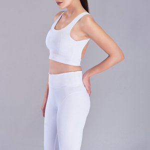 Conjunto de Yoga para Mujer Más Vendido - Diseño Sólido de Alta Calidad, 2 Piezas, Spandex/Poliéster Transpirable, Cintura Alta para Adultos, Venta al Por Mayor - Product Image 3