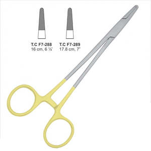 Pinces porte-aiguilles avec manche doré en acier inoxydable, instruments chirurgicaux TC pour usage médical et vétérinaire par Astrin Surgical - Product Image 5