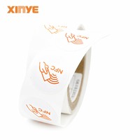 Etiqueta NFC PET Personalizada ISO14443A 13.56MHZ, Etiqueta RFID NTAG213 215 216 en Rollo de 30mm