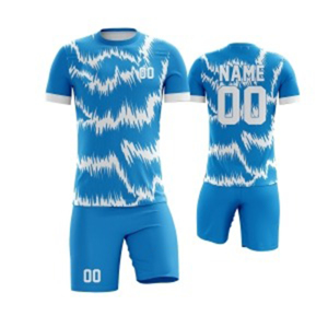 2025 High Quality Custom OEM Wholesale Latest Breathable Stretch Quick Dry 100% Polyester Short Sleeve <b>Soccer</b> Uniform for <b>Soccer</b> - Product Image 5