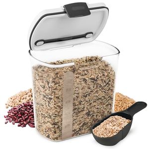 Transparent Food <b>Storage</b> Container with Clip-On Lid Airtight Moisture-Proof PP Plastic <b>Kitchen</b> Freshness Preservation <b>Jar</b> - Product Image 1