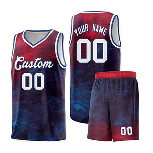 Sleeveless Summer Basketball Uniform Set Stylish Printed New Style with Breathable Plus Size <b>Shorts</b> BSCI Latest Standards - Product Image 1