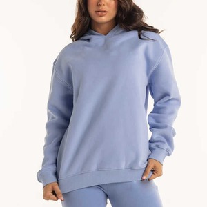 Ropa de entrenamiento de fabricante OEM, chándal para mujer, traje de jogging de talla grande, sudaderas con capucha informales personalizadas, chándal, sudadera - Product Image 2