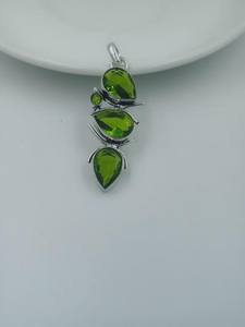 Colgante de Peridoto, Piedra Preciosa, Plata de Ley 925, Joyería Hecha a Mano, Regalo de Piedra Natal de Agosto para Mujer - Product Image 5