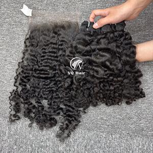 Venta al por mayor 2024 Paquete de trama rizada birmana 100% cabello crudo vietnamita peinados de tendencia superior de un donante Dropship disponible - Product Image 1