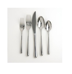 Venta caliente clásica para platos de hotel familiar mango de cubiertos de seguridad con estante de hierro juegos de cubiertos de acero inoxidable - Product Image 2