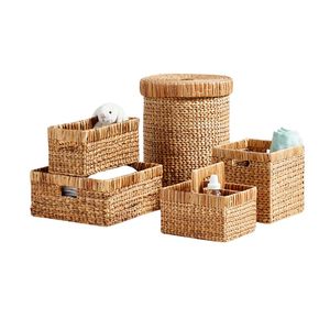 Venta al por mayor maravilloso jacinto de agua natural cesta de almacenamiento conjunto de tamaño y estilo personalizado de Vietnam-MOQ bajo - Product Image 1