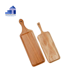 Plateau de service en bois naturel fait main, écologique, durable, moderne et luxueux pour la décoration de la cuisine des restaurants, Vietnam - Product Image 3