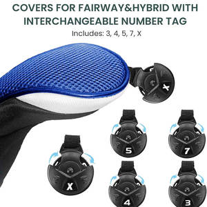 Funda protectora para cabeza de palo de golf, construcción de tela suave para protección del palo y adecuada para viajes - Product Image 6