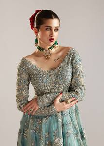Lehenga Choli Anarkali pakistanais, robe longue de soirée richement ornée pour femmes, avec une touche nuptiale, finition brodée de luxe - Product Image 3