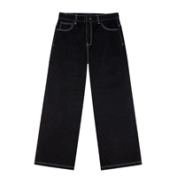 Jean en denim ample et droit unisexe pour homme, style streetwear décontracté, respirant, pour toutes les saisons