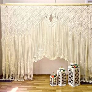 High Quality Boho Macrame Wedding <b>Backdrop</b> Bohemian Style <b>Party</b> <b>Backdrop</b> for Weddings and Events - Product Image 2
