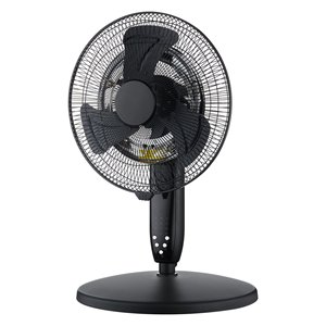 VE1625 Calentador Infrarrojo Negro 2 en 1 de 2000W, Calentador Eléctrico Independiente de Plástico con Cristal de Carbono 1 - Product Image 6