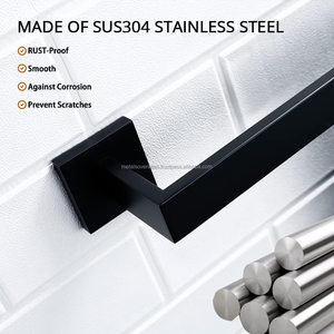 <b>Towel</b> <b>Rail</b> Wall Mounted Stainless Steel Bath <b>Towel</b> <b>Holder</b> for Bathroom Kitchen Hand <b>Towel</b> <b>Holder</b> Metal Overseas - Product Image 3