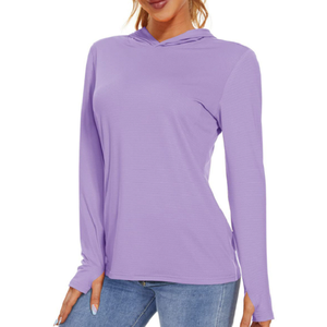 Sudadera con capucha de protección solar para mujer de alta calidad, Jersey ligero de manga larga para mujer, bolsillo, senderismo, exportación al aire libre desde BD - Product Image 1
