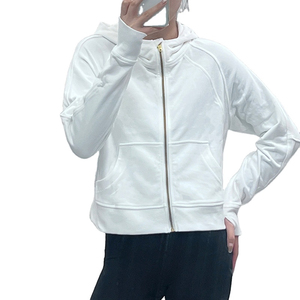 เสื้อแจ็กเก็ตมีซิปสำหรับผู้หญิงเสื้อ2025มีฮู้ดแขนยาวเข้ารูปพิมพ์ลายสำหรับฤดูหนาวโลโก้ตามต้องการ - Product Image 2