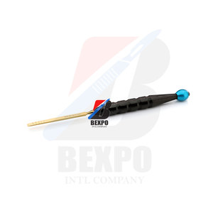 Gold Titniam Dental Bone <b>chisel</b> 7mm <b>Curved</b> & Straight tru-grip handle Surgical instruments - Product Image 6