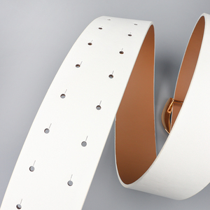 เข็มขัดหนังพร้อมหัวเข็มขัดโลหะแฟชั่นสำหรับผู้หญิงอเนกประสงค์สำหรับตกแต่ง - Product Image 5