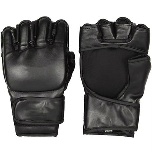 Guantes MMA de medio dedo para hombre personalizados de alta calidad Diseño de cuero fácil de usar a precio mayorista - Product Image 1