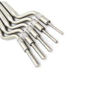 Écarteur osseux à pointe concave réglable, manuel, haute qualité, 10 pièces en acier inoxydable, chirurgical dentaire par amrid surgical - Product Image 5