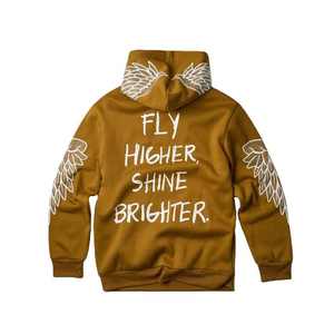 100% haute qualité poids lourd français coton éponge pull hommes personnalisé Allover strass conception à capuche Premium sweats - Product Image 4