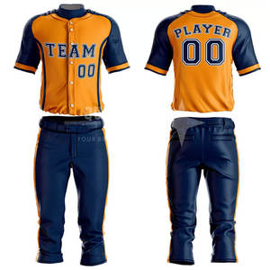 Vêtements de sport à quantité minimale de commande bas, uniforme de baseball confortable, taille personnalisée, uniforme de baseball pour jeunes - Product Image 3