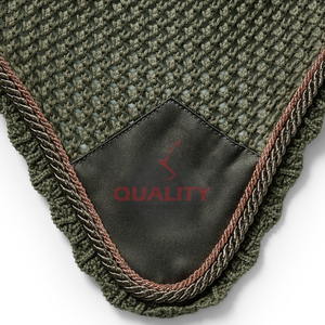 Bonnet d'oreille de cheval respirant de qualité supérieure voile mouche crochet lavable léger ajustement confortable fabrication pakistanaise équestre - Product Image 3