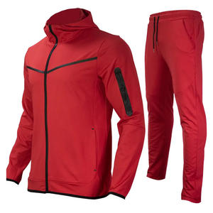 Venta al por mayor personalizado hombres 2 piezas multicolor chándal transpirable impreso técnicas de diamantes de imitación peso pesado maternidad sólido - Product Image 2