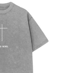 T-shirt en coton lavé surdimensionné personnalisé par le fabricant, gris, vintage, délavé à l'acide, streetwear lourd, tee-shirt vierge à imprimer pour hommes - Product Image 2