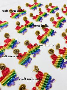 Latest New Handmade Beaded Stud Earrings with Tassel for Women's Classic Trendy <b>Vintage</b> Style Jewelry Parties Anniversaries - Product Image 3