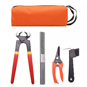 Kit d'outils de maréchal-ferrant, kit d'instruments de 7 pièces avec portefeuille en cuir Cheval, vente en gros - Product Image 3